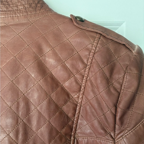 Guess Faux Leather Moto Jacket - Picture 4 of 8